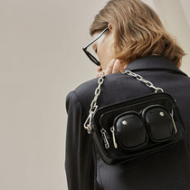 VAOPER Ms Pack Pack 2021 New Tide Cards Skew Satchel Chain Mini Small Bag Mouth Red Bag single shoulder bag Ins