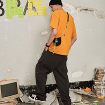 VAOPER New Fluorescent Green Slanted Satchel Men Tide Card Hip Hop Bag Mini Single Shoulder Bag Zero Wallet Women Ins