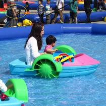 Childrens hand-rocked boat double mother-child hand-rocking boat wholesale inflatable pool hand-rocking boat ball