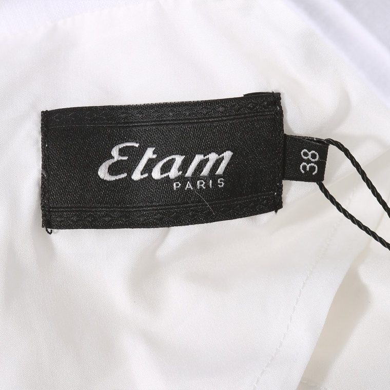 艾格 Etam2015夏U1 纯色七分袖驳领休闲西装15012108086