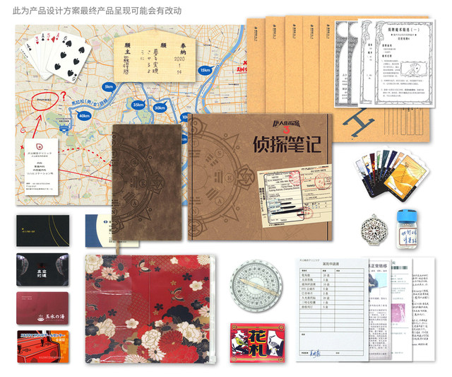 Detective Notes Chinatown Puzzle ນັກສືບ Escape ຫ້ອງ Subway Escape ຂອງຂວັນສໍາລັບເດັກຊາຍແລະ Boyfriends Desktop ເກມສໍາລັບຄູ່ຜົວເມຍ