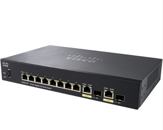 思科 cisco sg250-10p-k9-cn  8口千兆poe交换机可管理62w功率 正品 5年质保