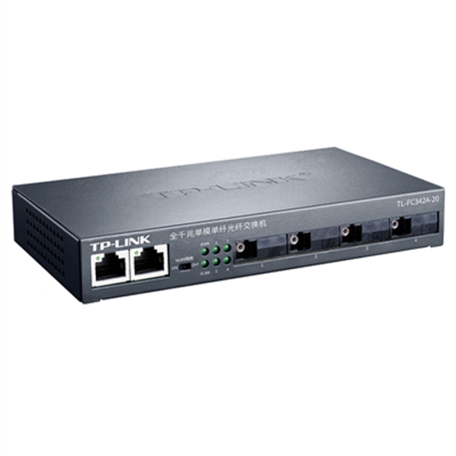 tp-link tl-fc342a-20 gigabit optical fiber transceiver 4 optical 2 electrical conversion module 20 kilometers away