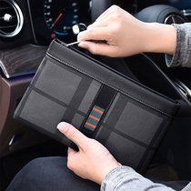 Yuesen kangaroo mens handbag 2021 new large-capacity fashion trend brand plaid handbag summer envelope bag men