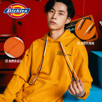 Dickies multi-color hat rope fake two-piece couple sweater male 2021 hooded loose top DK008229