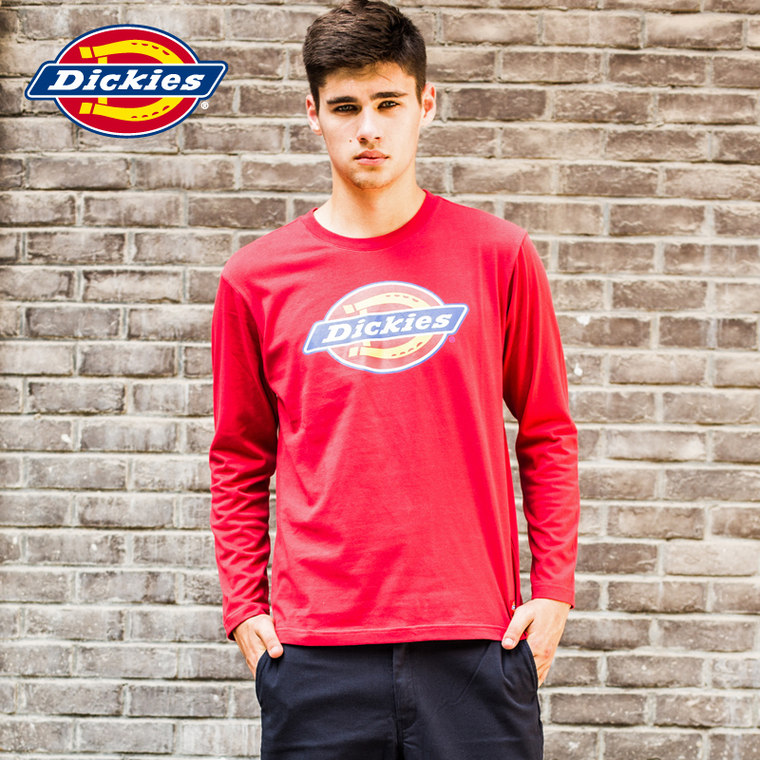 Dickies15秋季新款男装印花长袖T恤153M30WD70