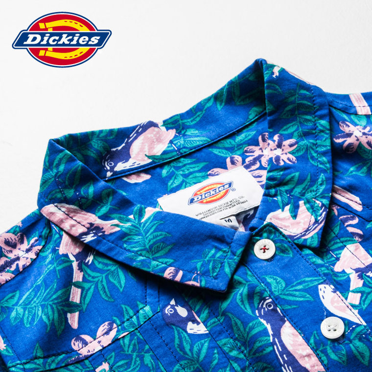【小清新】Dickies2015夏季女式印花人造丝无袖连衣裙152W20WD12