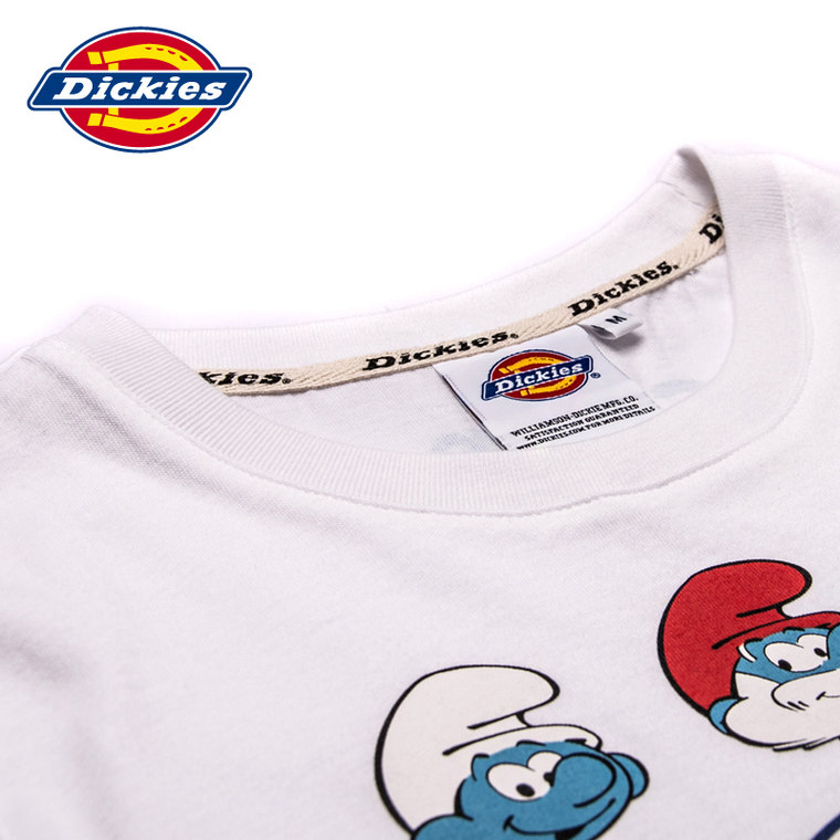 Dickies2015新品情侣款 蓝精灵印花短袖T恤 女 夏装152W30EC13