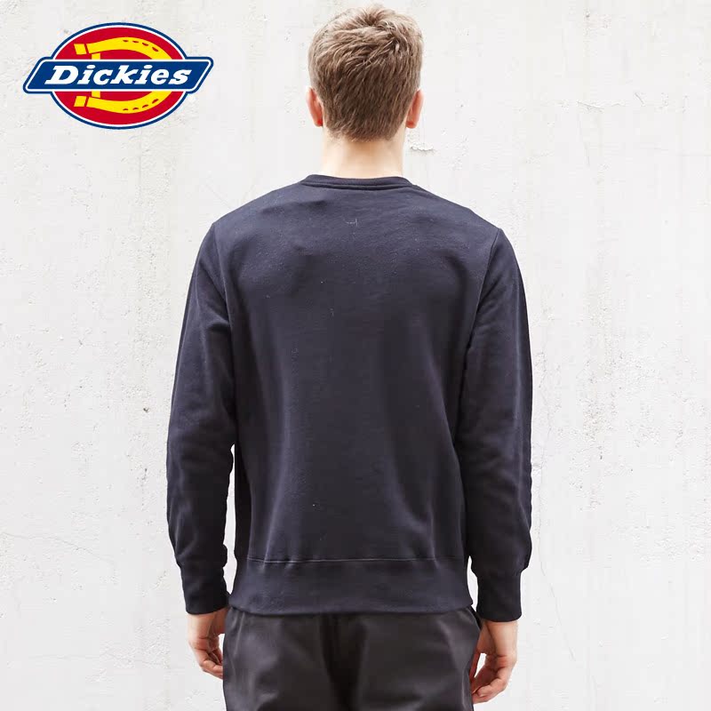 Dickies秋冬新品男士抓绒圆领迷彩字母印花套头卫衣164M30WD06产品展示图5