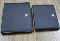 Zhuo Neng 16-2 high-end loose leaf notebook leather business book Business loose-leaf book with card position can insert pen