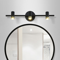 Mirror front light toilet led mirror light retro Nordic lamp waterproof mirror cabinet bathroom light wall light black