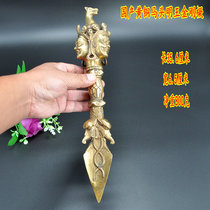 Tantric multiplier domestic brass horse ming wang Diamond prongs ggs chu jiang mo chu length 35 6cm