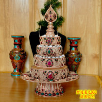 Nepal handmade boutique filigree liu yin man zha pan Manda for man tea Luo tray 25cm