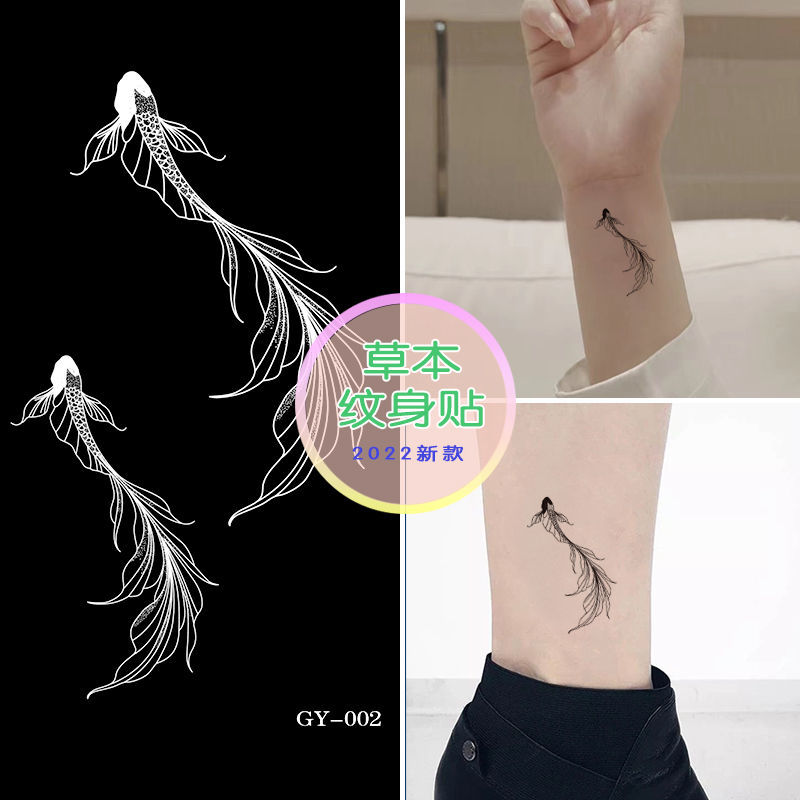 Bow Herbal Juice Female Tattoo Sticker Semi-Permanent Dark Fresh Long-Lasting Simulation Tattoo Waterproof Non-Reflective