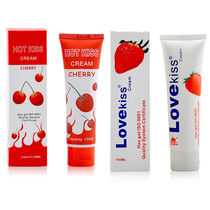 Strawberry Cherry Taste Human Lube Pubic Body Massage 100ml Couple Room Affair Flirty Supplies Adult