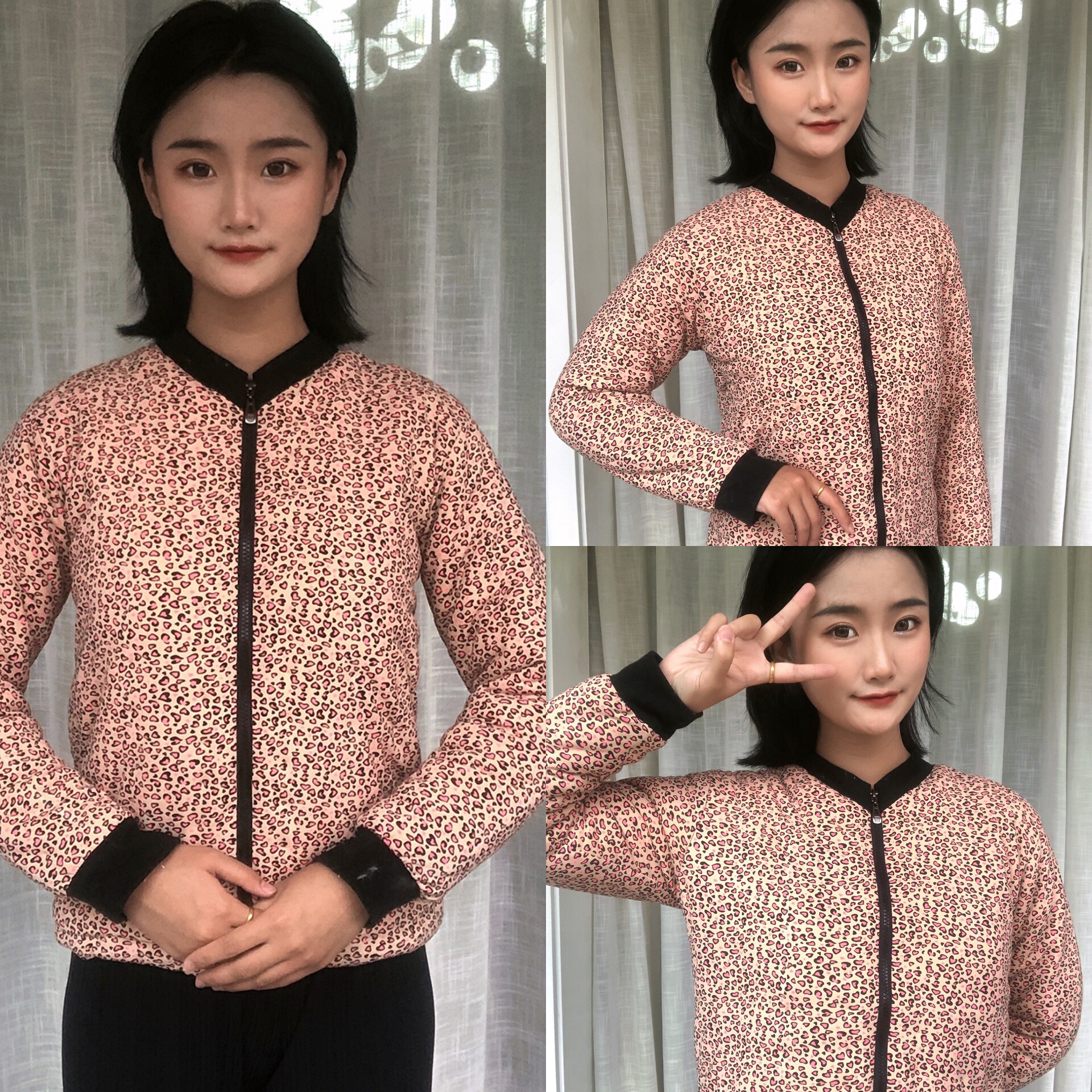 手工纯棉花大人拉链棉袄成人女士修身棉衣居家冬季保暖棉服加厚