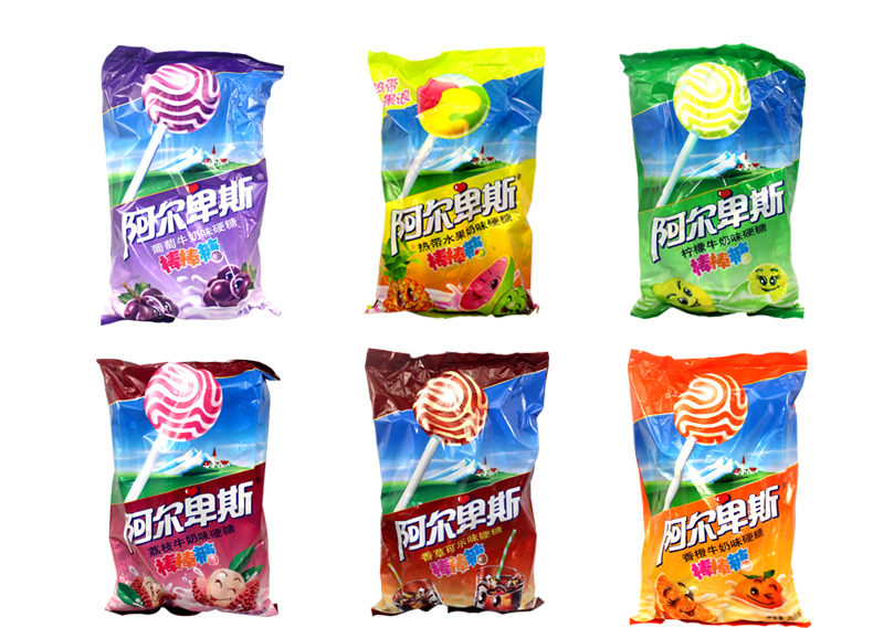 阿尔卑斯棒棒糖 20支 草莓香橙原味树莓芒果柠檬 袋装喜糖零食