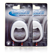 2 sets of UltraClean ultra-fine slippery 50m dental floss original floss portable safe clean tooth gap