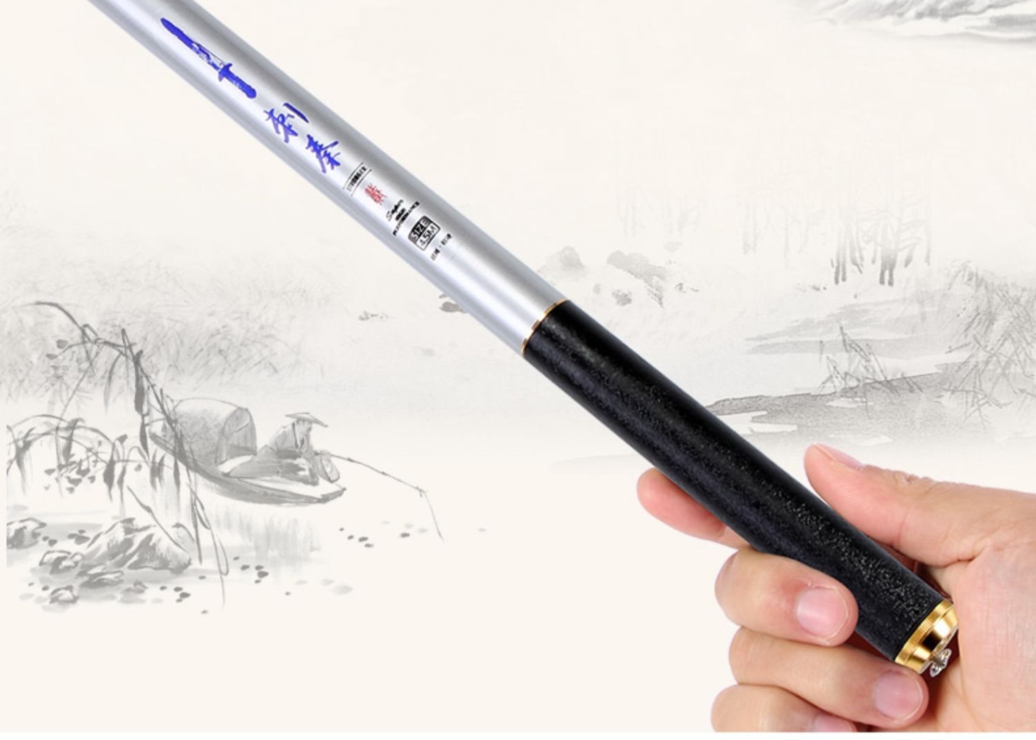 超短节鱼竿手竿超硬超短节迷你小鱼竿袖珍手杆戴家鱼杆钓鱼竿33cm