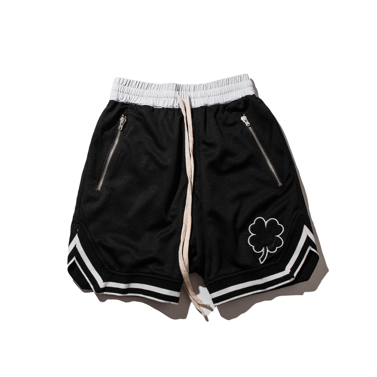 贾斯汀比伯同款fear of god 凯尔特人四叶草运动裤fog短裤篮球裤