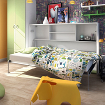 Folding bed Double Bed Double Bed Flap Bed Containing Bed Side Turned Invisible Bed Sofa Five Gold Accessories Multifunction Afternoon Wing-wall Bed