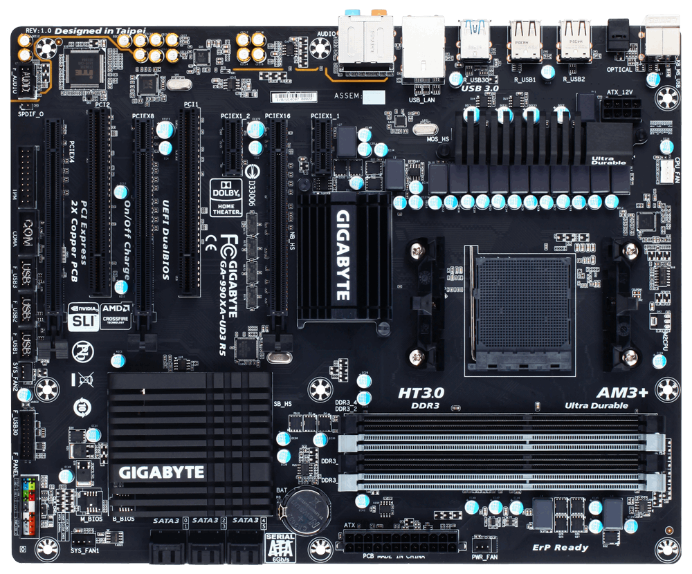 gigabyte/技嘉ga-990xa-ud3主板全固态主板支持fx83008350