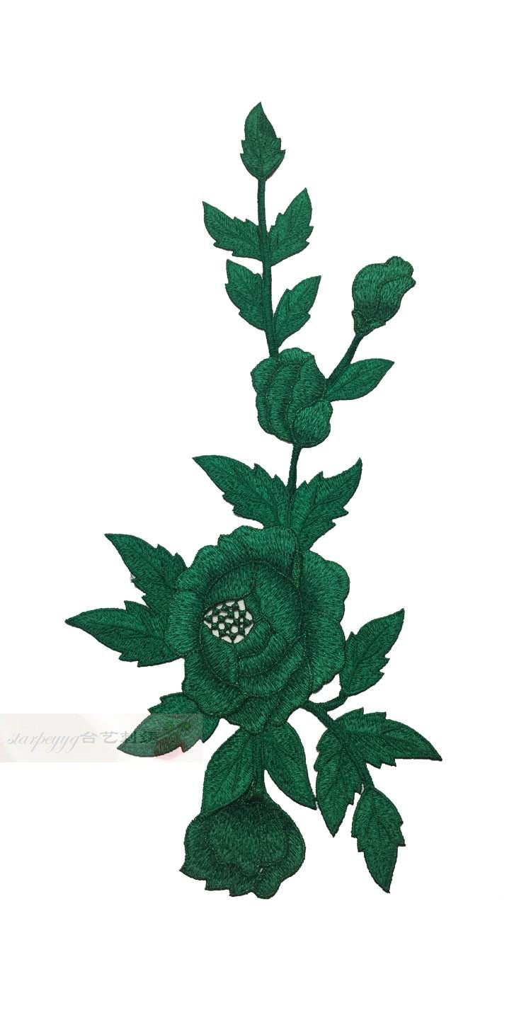 贴花刺绣手缝布贴蕾丝真丝服牛仔服旗袍服礼服辅料补丁贴缝制朵花