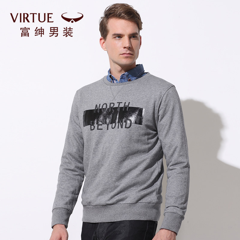 Virtue 富绅 男款美式休闲卫衣 天猫优惠券折后¥38包邮(¥168-130)连帽款、圆领款多色可选