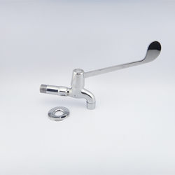 Medical full copper valve body extended handle faucet into the wall elbow open type extended handle handle single cold