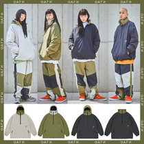 2122GAFH Korean ski suit single double board male and female waterproof wind sleeve head even cap pure color blouses outdoor leisure