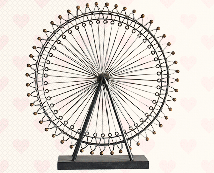 新结婚礼物欧式高档客厅摆件礼品创意装饰摆设家居饰品铁艺摩天轮