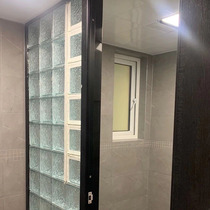 Glass brick Bedroom bathroom partition wall Bathroom household transparent square living room entrance hollow crystal brick