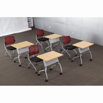 Guangzhou office training table Small conference table Simple table folding new long table with wheels workbench