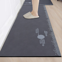 Kitchen long strip floor mat household door mat dirt resistant water absorbent oil absorbent foot pad erasable disposable non-slip anti-oil carpet