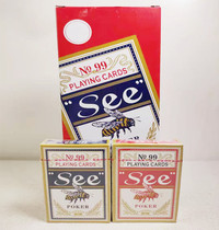 Five-star See Poker Tea House Mahjong Room Promotion for the whole box 144 copy paper park cards