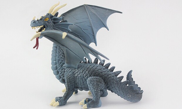 新款塑胶蓝龙模型玩具侏罗纪仿真恐龙模型西方飞龙儿童益智模型