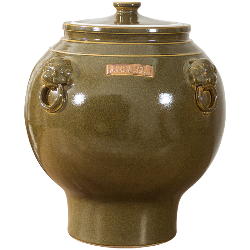 Archaize of jingdezhen ceramic wine jars with leading domestic 30 jins of 50 kg 150 aged old big it