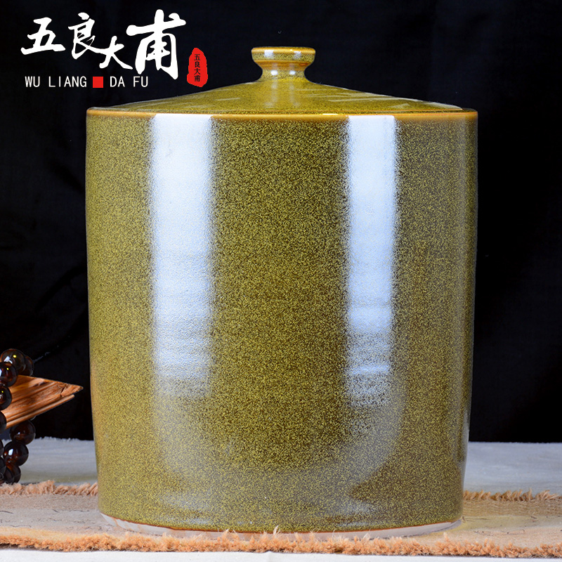 Ceramic tank cooling kettle with leading 20 jins 40 catty 50 kg big jar of jingdezhen Ceramic cylinder at the end of the tea