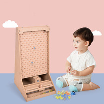 Parenting puzzle to pick up the ball game machine Sensory Training Equipment Boys Girls Exercise Hand-eye Coordination Wooden Toys