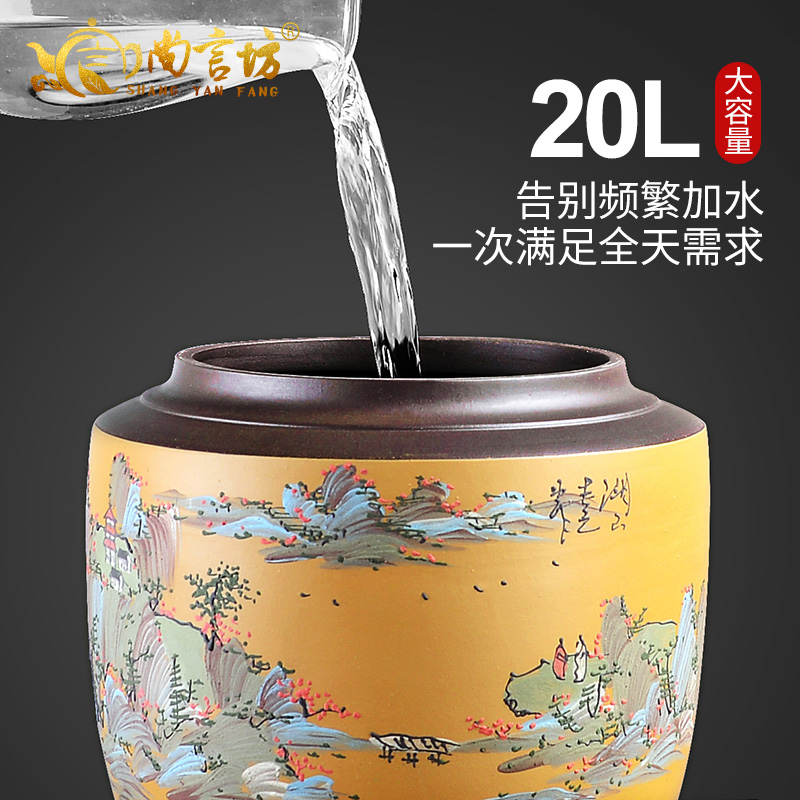 It still fang purple sand tank home tea 20 l water storage tank with leading large net water tank capacity of ceramics