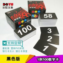 Table number plate restaurant number queuing dining number plate seat number card calling card 1-100 digital calling card