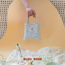 BLEU et ROSE (freesia) original floral summer Hand bag cute mini canvas shopping bag