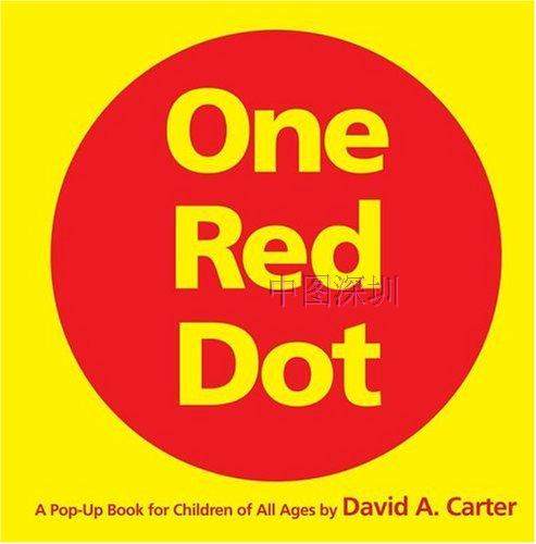 英文原版one red dot 一个红点红点 为所有年 /david a. carter 大卫.