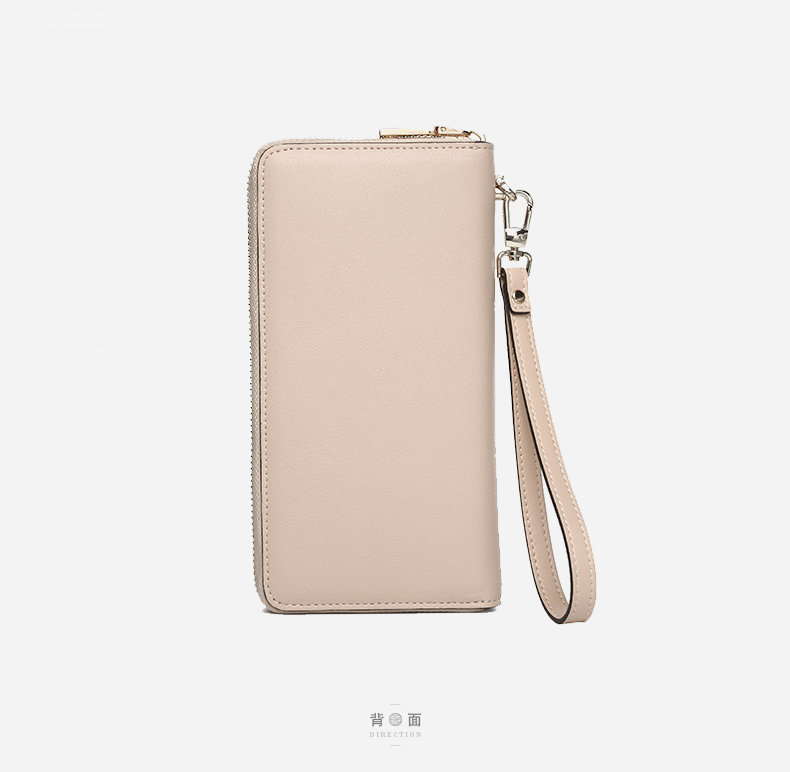 中国风刺绣长款拉链绣花手拿包(货号 b420106)