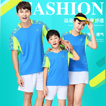 New childrens badminton clothes Mens and womens sportswear class clothes Tennis clothes Table tennis clothes Family clothing Parent-child clothing