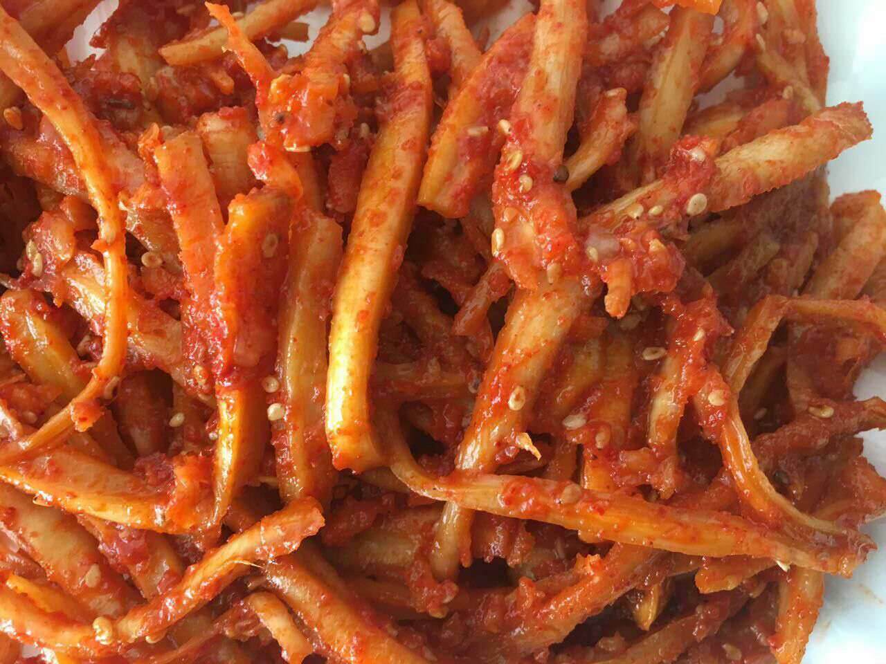 延边特产泡菜 拌桔梗延吉特产泡菜 辣拌桔梗 散装拌桔梗 道拉基根