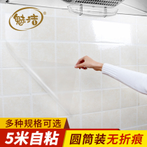 Charm kitchen oil-proof stickers kitchen paper high temperature resistant transparent glass stickers tile stickers waterproof wall stickers range hood