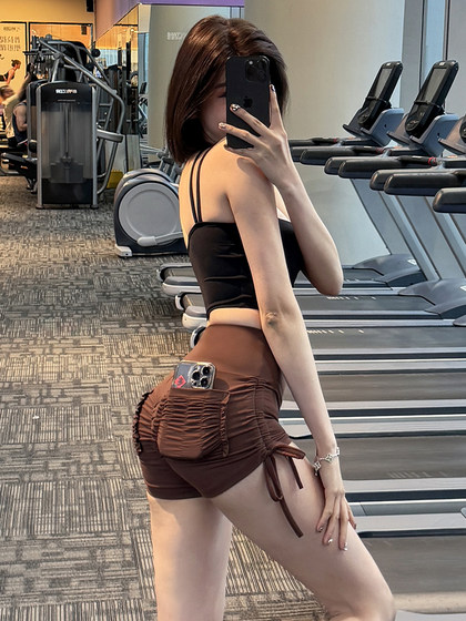 피트니스 소녀 유럽 및 미국 스타일 레이스 업 스포츠 반바지 섹시한 하이 허리 복숭아 엉덩이 리프팅 꽉 스트레치 요가 3 점 바지 피트니스 소녀 유럽 및 미국 스타일 레이스 업 스포츠 반바지 섹시한 하이 허리 복숭아 엉덩이 리프팅 꽉 스트레치 요가 3 점 바지