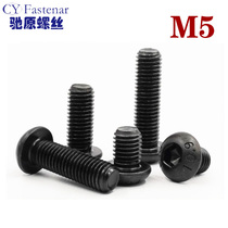 10 9-level semicircular head disc head inner hexagonal screw meta-cup flat round head mushroom head screws M5 * 6 8 12-50
