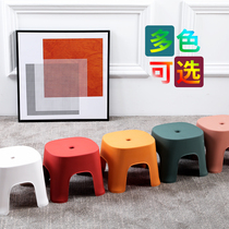 Small stool plastic stool bench Home Childrens stool thick cartoon non-slip foot rubber stool foot baby stool